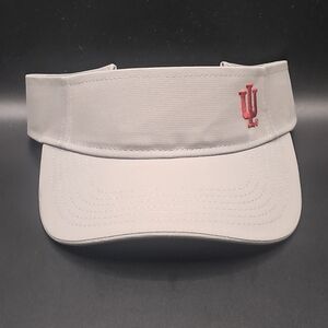 Silver Visor with Red Logo